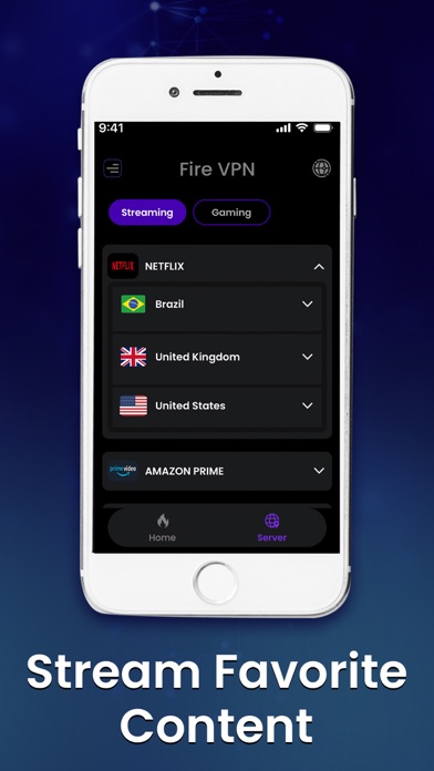 Fire VPN: Fast, Safe, Private Screenshot