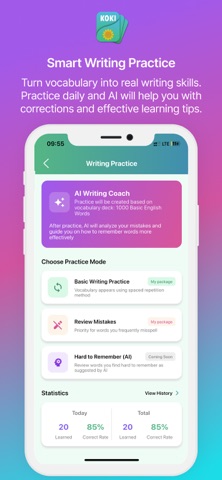 Koki FlashCard iPhone screenshot 2