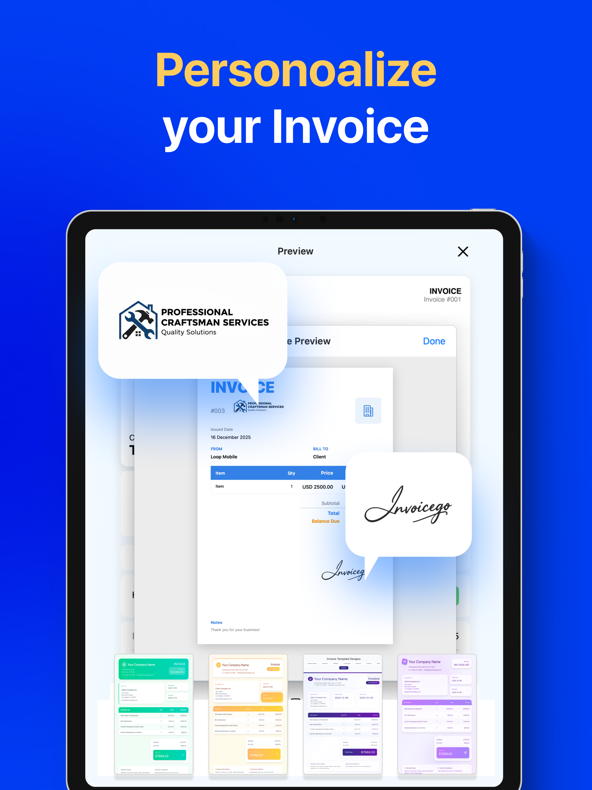 InvoiceGo Invoice Maker