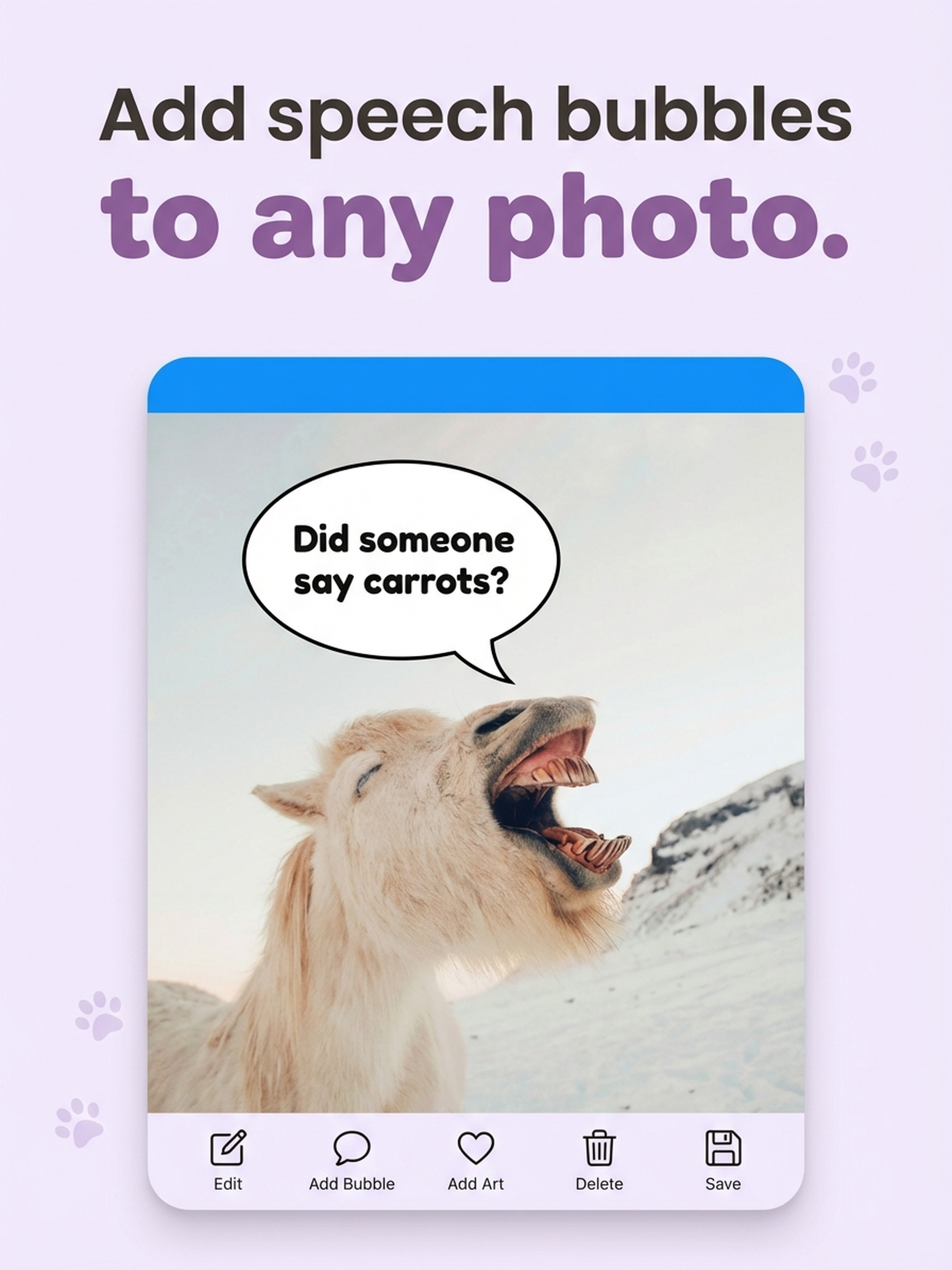 Speech Bubble: Photo Captions
