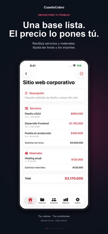 Screenshot 2 of CuantoCobro: Cotizaciones PDF