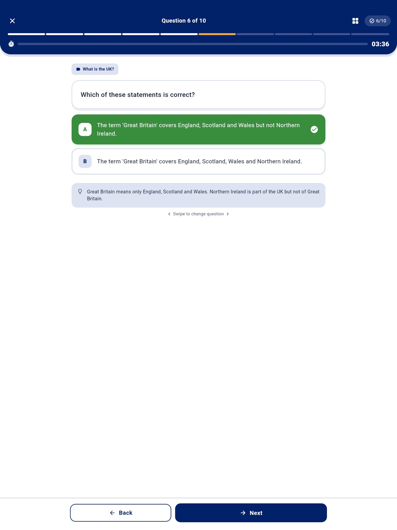 Screenshot 12 of Life in the UK Quiz Prep