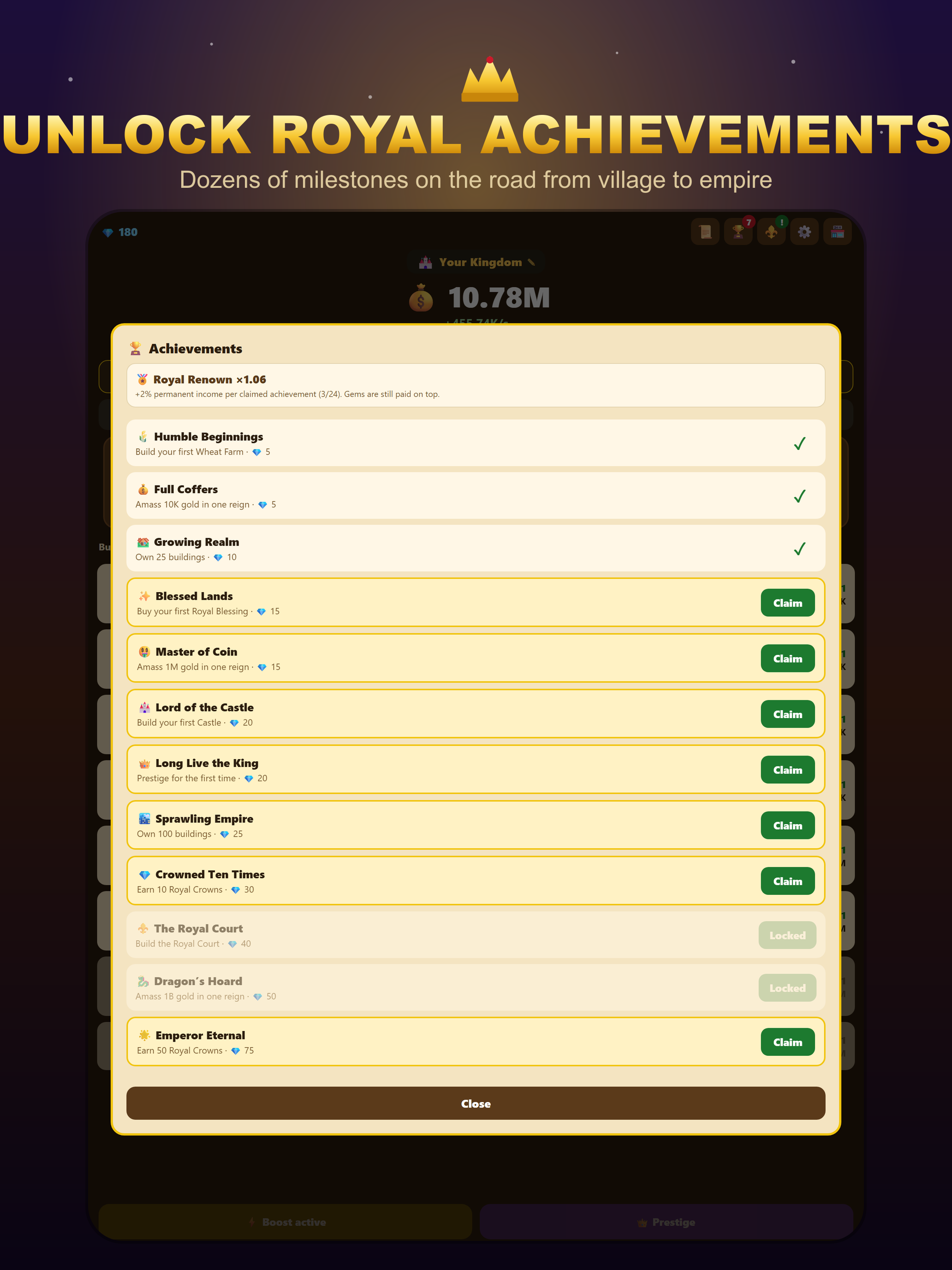 Idle Medieval Kingdom Builder