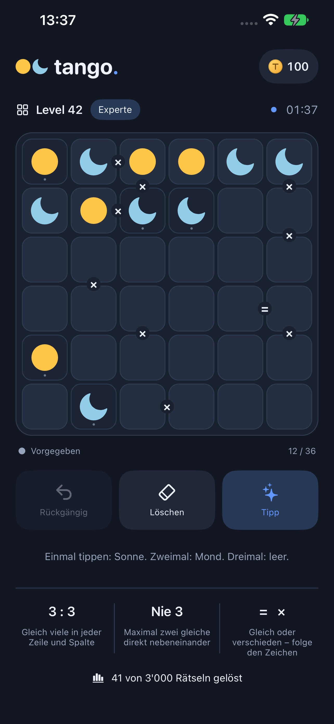 Screenshot 5 of Tango: Sun Moon Puzzles