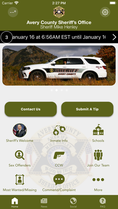 Avery County Sheriff NC Screenshot