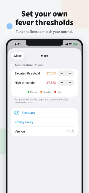 Body Temperature Log Note App screenshot 4