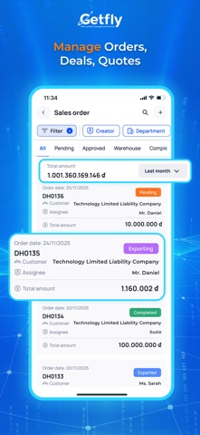 Getfly CRM For Business iPhone screenshot