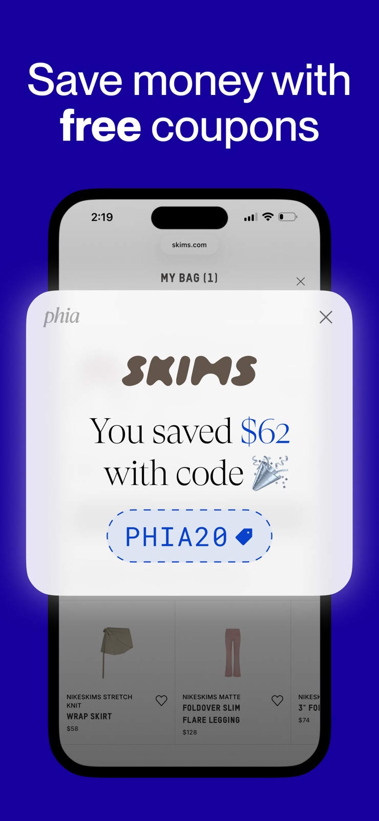 Phia: Fashion Deals & Rewards iphone screenshot 2
