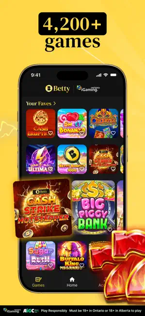 Betty Casino: Real Money Slots iPhone screenshot 3
