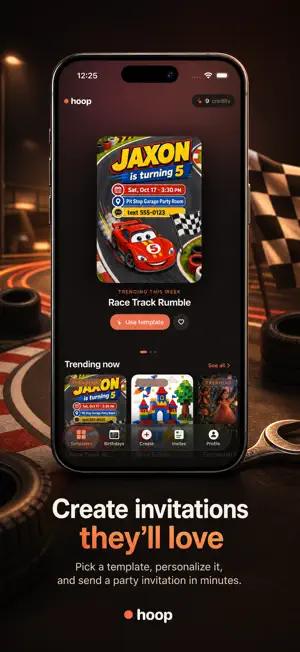 Hoop · Birthday Invitations screenshot 1