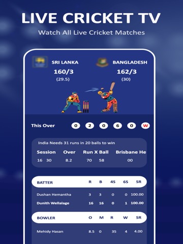 Live cricket Score: watch IPLのおすすめ画像5