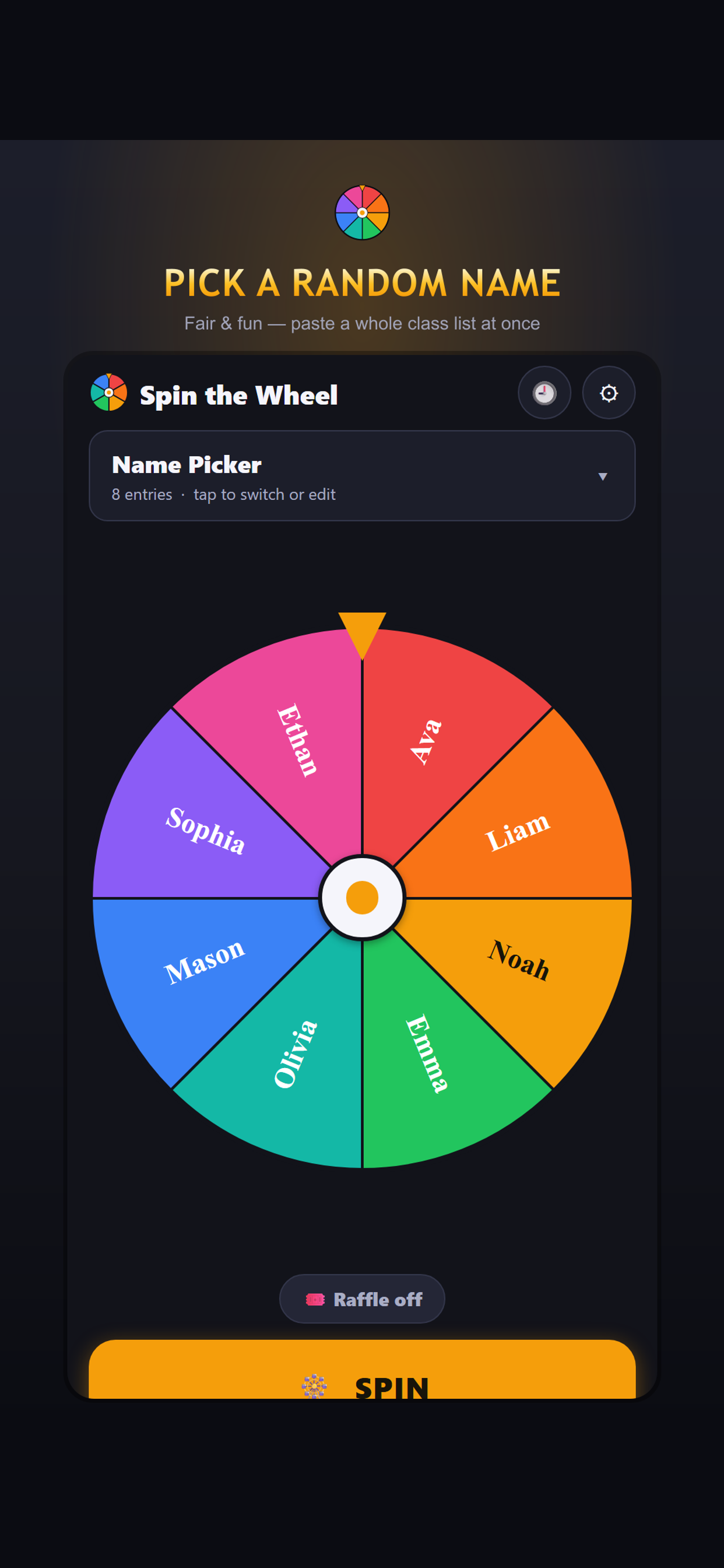 Spin Wheel: Random Name Picker screenshot 3