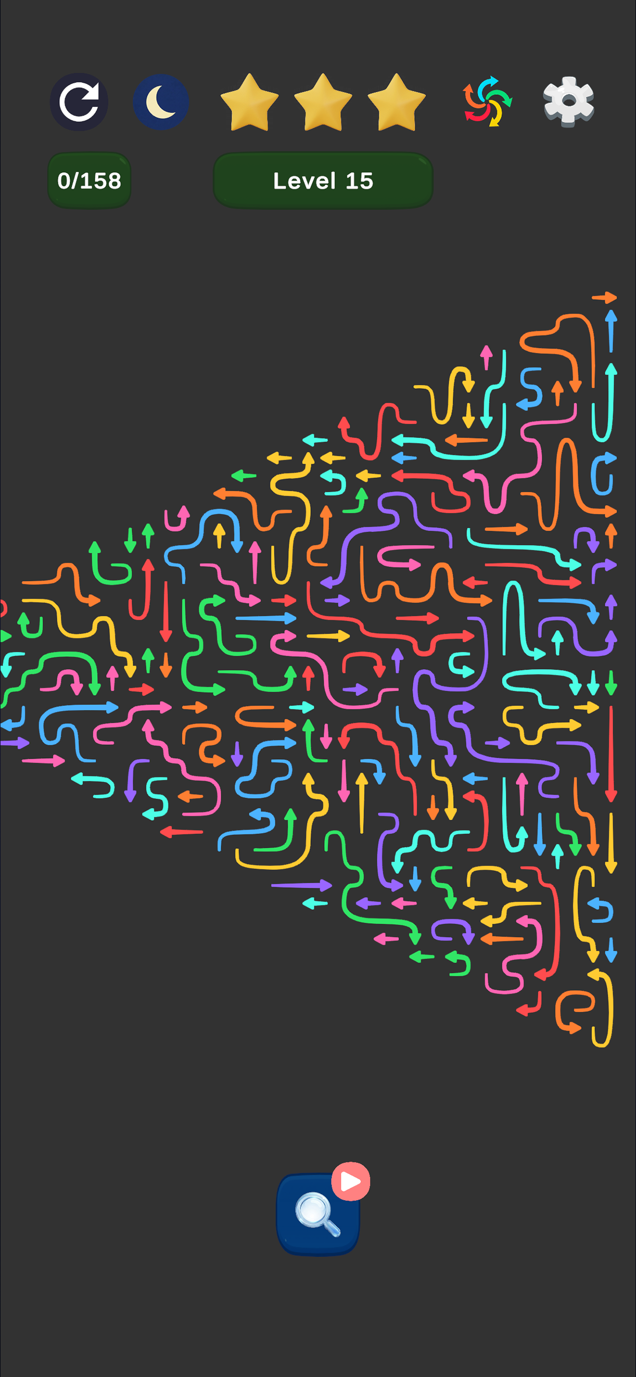 Arrow Curve: Maze Flow Out Go