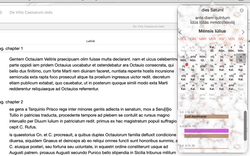 Screenshot #3 pour LatinCalendar