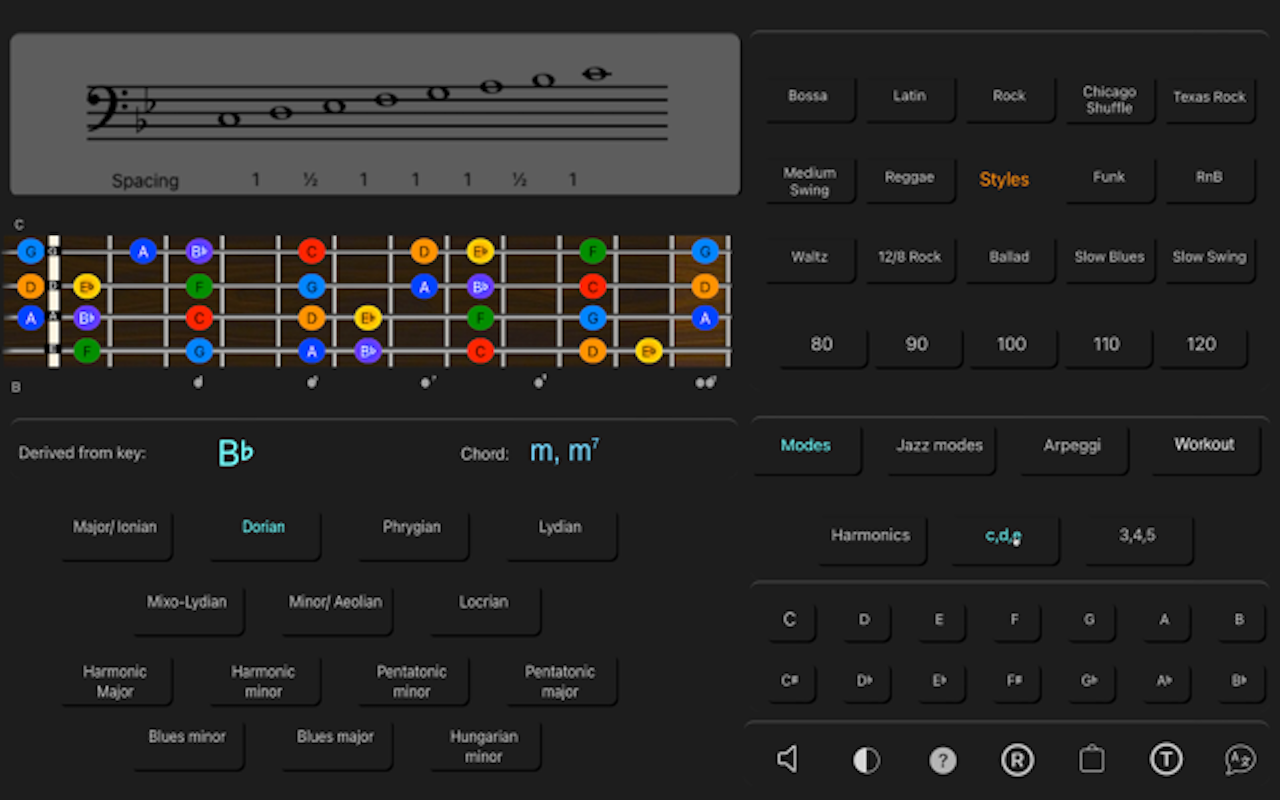 Bass Guitar Colour Scales C screenshot 17