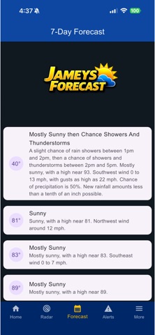 Jamey Singleton Weather Screenshot 3 of 7