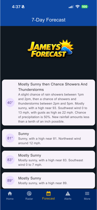 Jamey Singleton Weather Screenshot 3 of 7