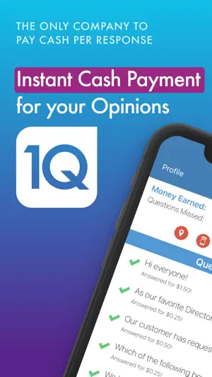 1Q: Earn Easy Cash for Surveys screenshot 1