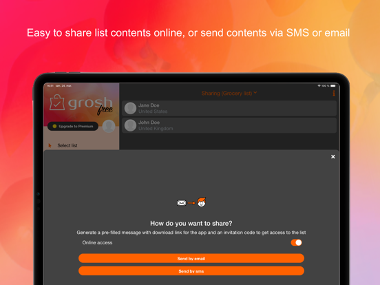 Grosh Intelligent Grocery List iPad screenshot 5 - Food & Drink app