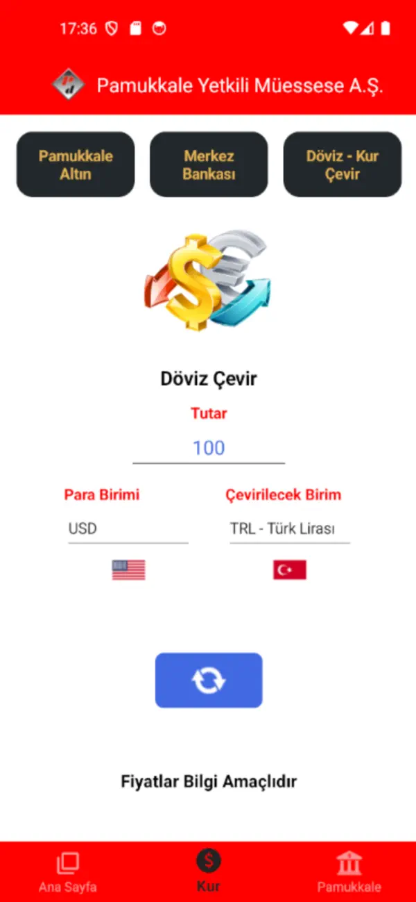 Screenshot #1 pour Pamukkale Döviz