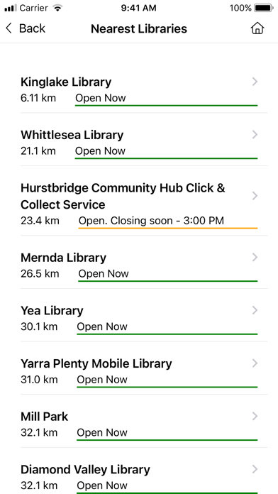 Yarra Plenty Regional Library Screenshot