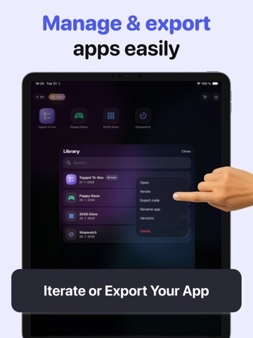 VibeStudio: AI App Maker iPad screenshot
