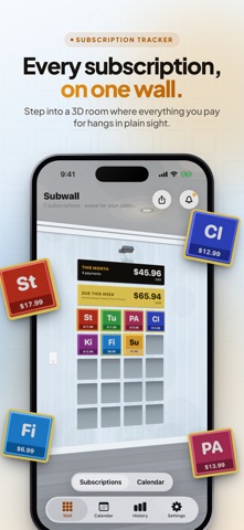 Subwall: Subscription Tracker Screenshot 1 of 10