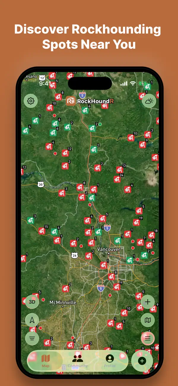 Screenshot #1 pour RockHoundR: Rockhounding Map