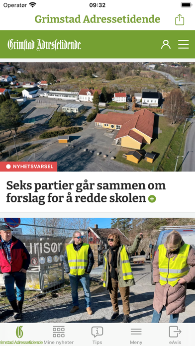 Grimstad Adressetidende Screenshot