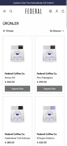 Federal Coffee Screenshot 2 of 4