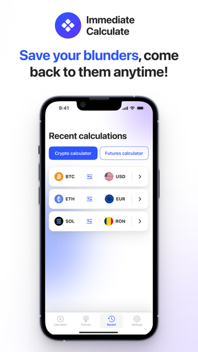 Immediate Calculator Screenshot