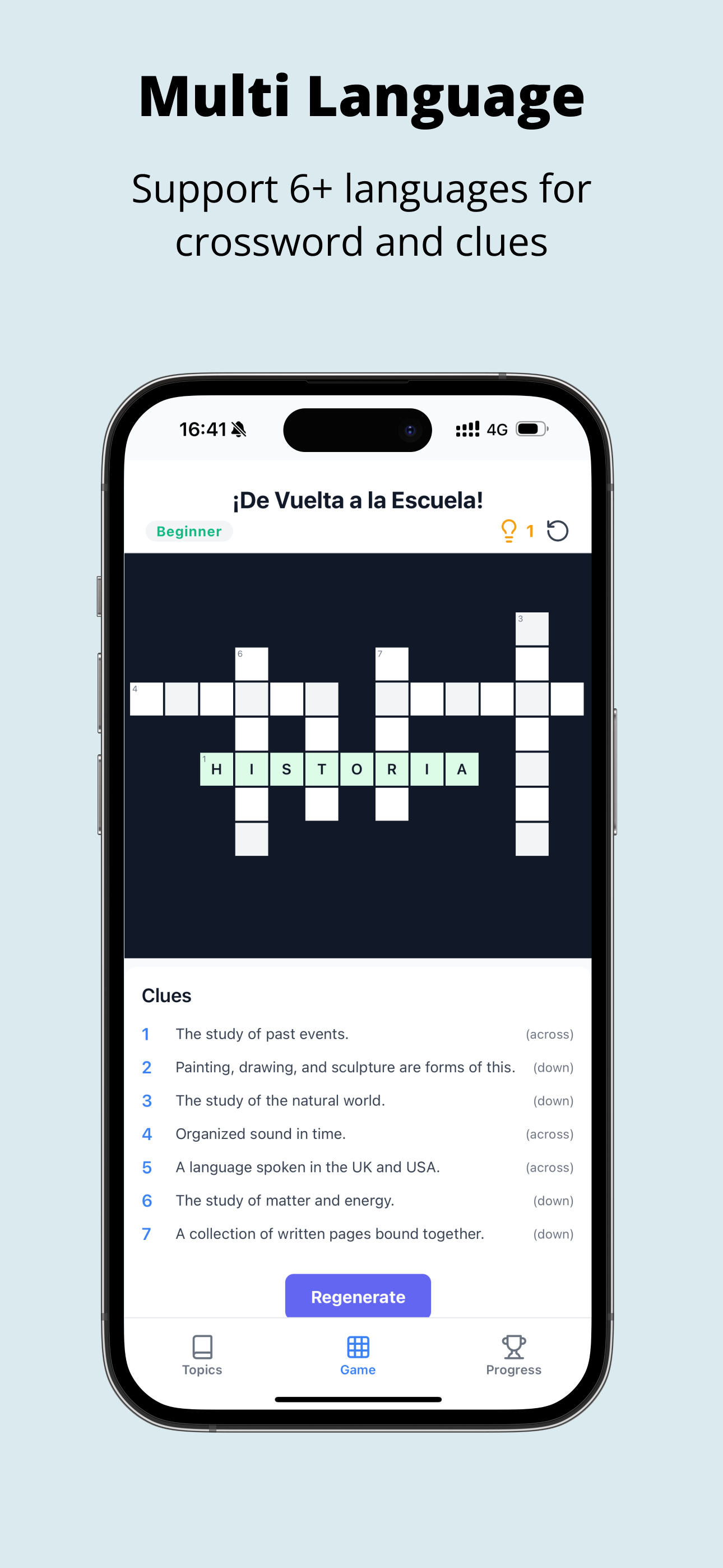Crossword Learn - AI Puzzles