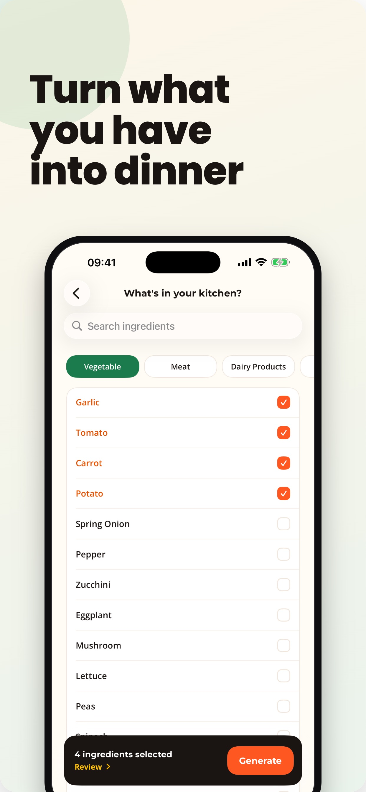 Recipe Generator - whichFood screenshot 3