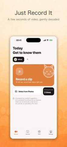 PetMind iPhone screenshot