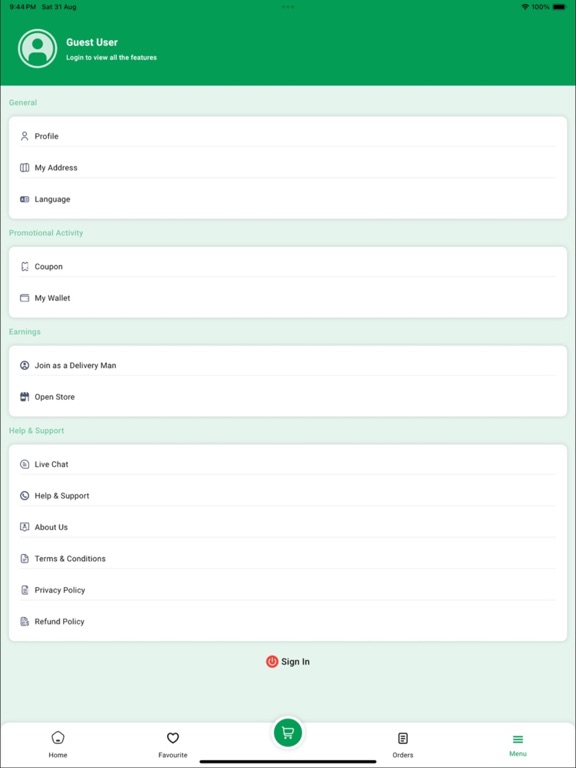 Crystal Gold iPad screenshot 3 - Shopping app