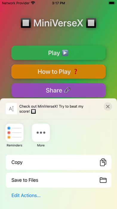 MiniVerseX Screenshot