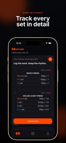 Hercule - Fitness Tracker screenshot