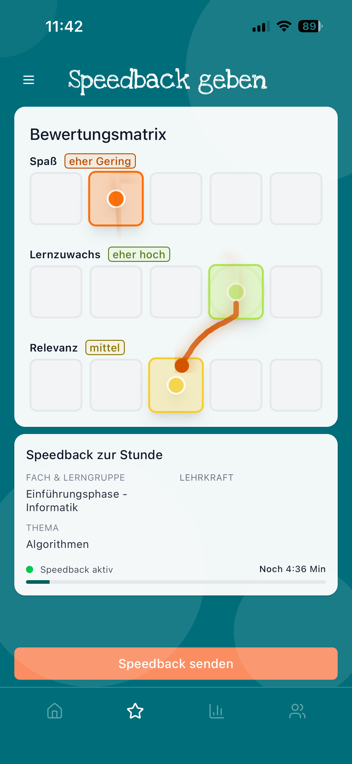 Speedback - Feedback per Swipe