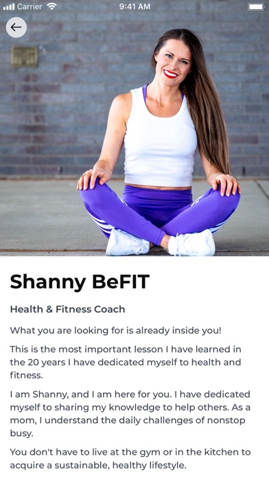 Shanny BeFIT Screenshot