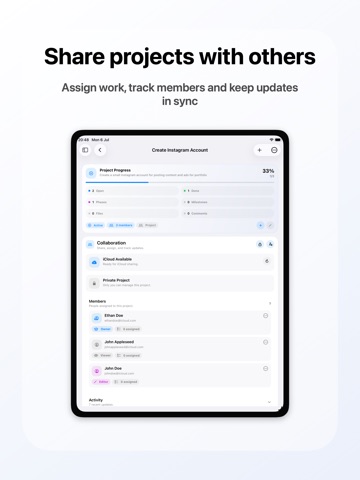 Taskscope iPad screenshot