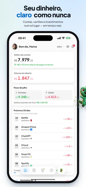 Dinzo: Finanças Pessoais e IA screenshot 1