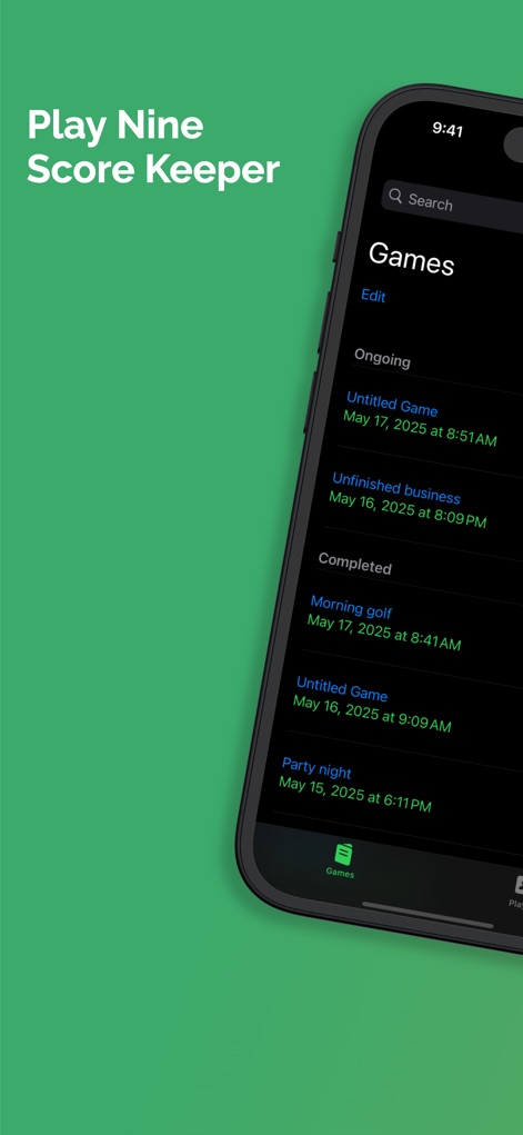Play Nine Score Keeper - Games App | MWM