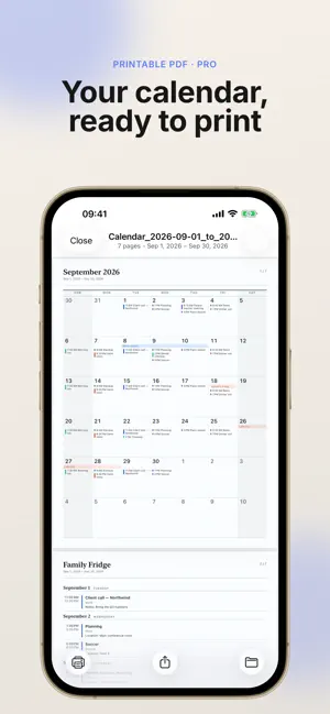 Print Calendar PDF & Planner screenshot 1