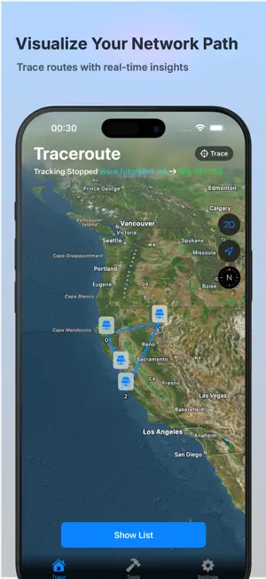 TracerouteX screenshot 1
