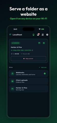 Localhost Web Server & Files Screenshot 2 of 7