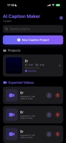 Captions AI Subtitle Generator screenshot