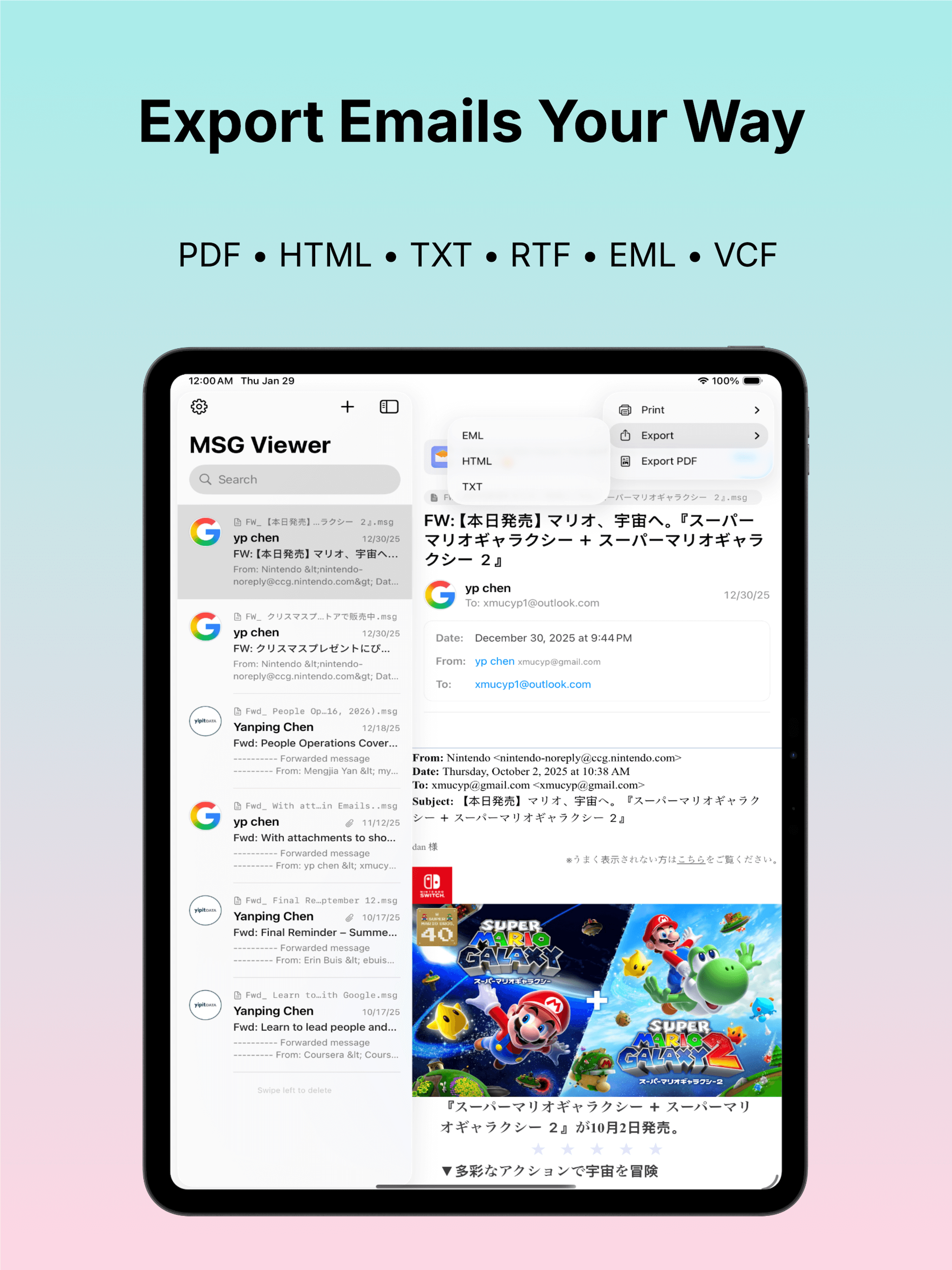 MSG Viewer - Email Opener