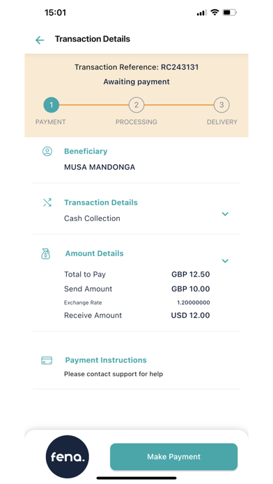 ClicknPay Remit Screenshot
