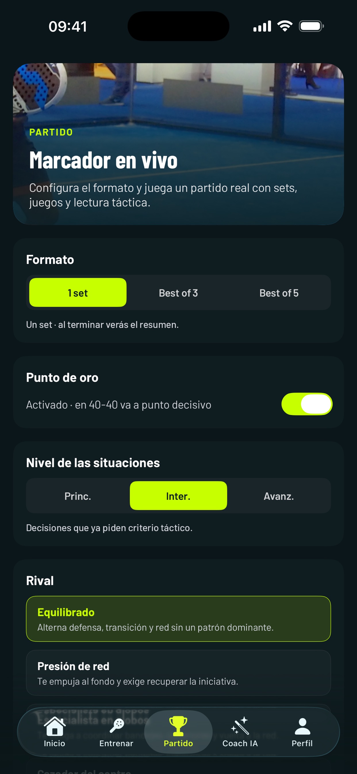Screenshot 1 of Padel Simulator