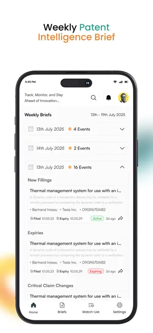 PatentTrail - Patent Monitor screenshot 4